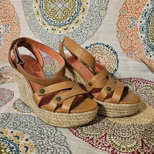 Via Spiga Strappy Wedge Espadrilles